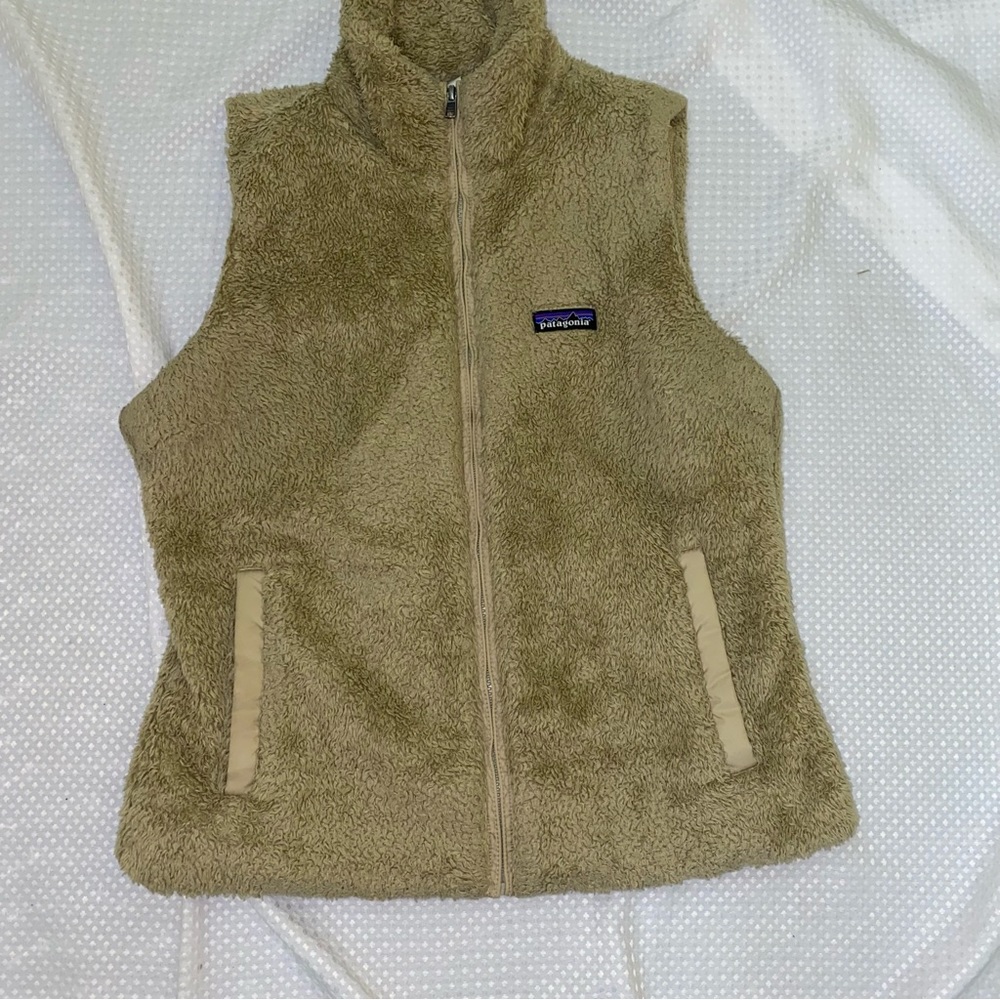 Patagonia Tan Fleece Vest